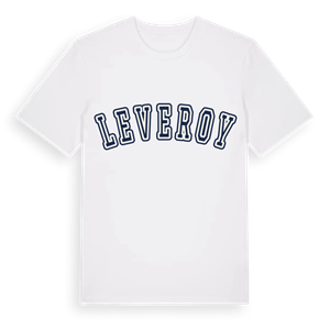 Leveroy college t-shirt – ekologisk bomull t-shirt från Pinshirt