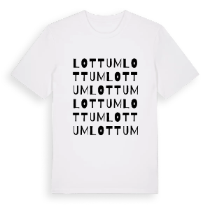 Lottum ordlek t-shirt – ekologisk bomull t-shirt från Pinshirt