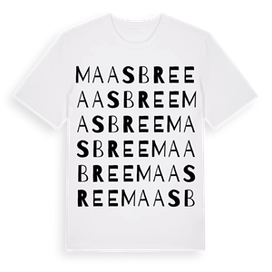 Maasbree ordlek t-shirt – ekologisk bomull t-shirt från Pinshirt