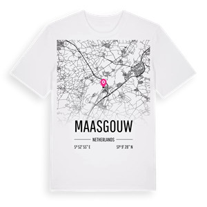 Maasgouw karta t-shirt – ekologisk bomull t-shirt från Pinshirt