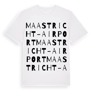 Maastricht-Airport ordlek t-shirt – ekologisk bomull t-shirt från Pinshirt