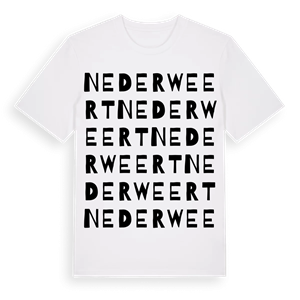 Nederweert ordlek t-shirt – ekologisk bomull t-shirt från Pinshirt