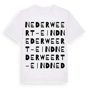Nederweert-Eind ordlek t-shirt – ekologisk bomull t-shirt från Pinshirt