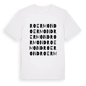 Roermond ordlek t-shirt – ekologisk bomull t-shirt från Pinshirt