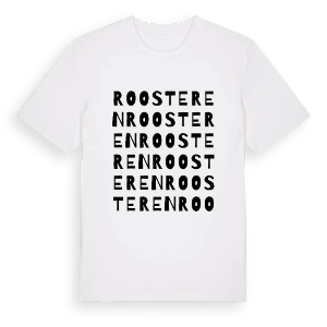 Roosteren ordlek t-shirt – ekologisk bomull t-shirt från Pinshirt