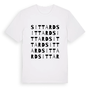 Sittard ordlek t-shirt – ekologisk bomull t-shirt från Pinshirt