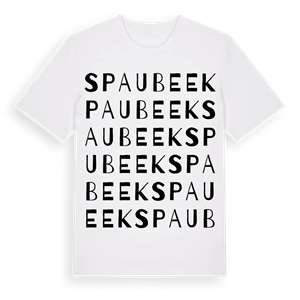 Spaubeek ordlek t-shirt – ekologisk bomull t-shirt från Pinshirt