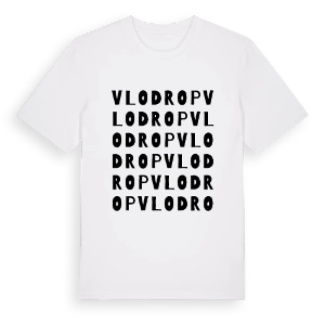 Vlodrop ordlek t-shirt – ekologisk bomull t-shirt från Pinshirt