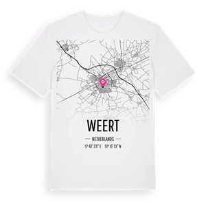 Weert karta t-shirt – ekologisk bomull t-shirt från Pinshirt