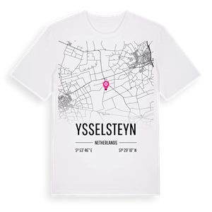 Ysselsteyn karta t-shirt – ekologisk bomull t-shirt från Pinshirt