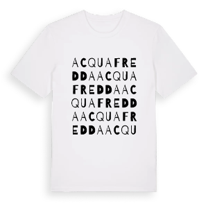 Acquafredda ordlek t-shirt – ekologisk bomull t-shirt från Pinshirt