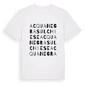 Acquanegra sul Chiese ordlek t-shirt – ekologisk bomull t-shirt från Pinshirt