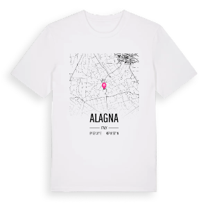 Alagna karta t-shirt – ekologisk bomull t-shirt från Pinshirt