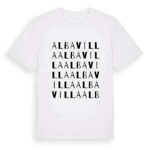 Albavilla ordlek t-shirt – ekologisk bomull t-shirt från Pinshirt