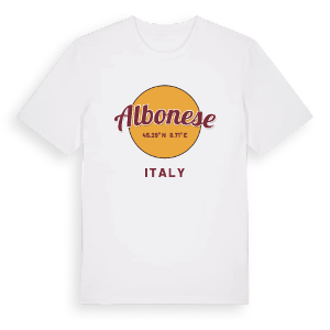 Albonese cirkel t-shirt – ekologisk bomull t-shirt från Pinshirt