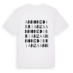 Annone di Brianza ordlek t-shirt – ekologisk bomull t-shirt från Pinshirt
