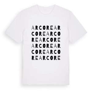 Arcore ordlek t-shirt – ekologisk bomull t-shirt från Pinshirt