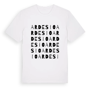 Ardesio ordlek t-shirt – ekologisk bomull t-shirt från Pinshirt