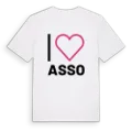 Jag älskar Asso t-shirt stort tryck