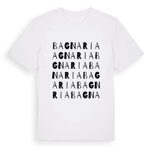 Bagnaria ordlek t-shirt – ekologisk bomull t-shirt från Pinshirt