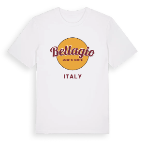 Bellagio cirkel t-shirt – ekologisk bomull t-shirt från Pinshirt
