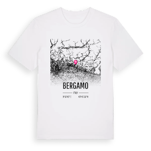 Bergamo karta t-shirt – ekologisk bomull t-shirt från Pinshirt