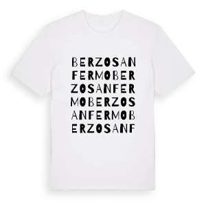 Berzo San Fermo ordlek t-shirt – ekologisk bomull t-shirt från Pinshirt