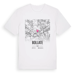 Bollate karta t-shirt – ekologisk bomull t-shirt från Pinshirt