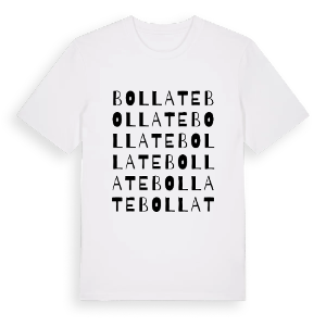 Bollate ordlek t-shirt – ekologisk bomull t-shirt från Pinshirt