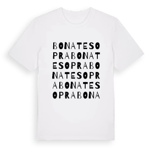 Bonate Sopra ordlek t-shirt – ekologisk bomull t-shirt från Pinshirt