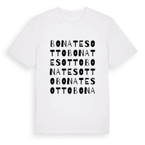 Bonate Sotto ordlek t-shirt – ekologisk bomull t-shirt från Pinshirt