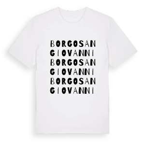 Borgo San Giovanni ordlek t-shirt – ekologisk bomull t-shirt från Pinshirt
