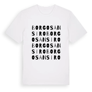 Borgo San Siro ordlek t-shirt – ekologisk bomull t-shirt från Pinshirt
