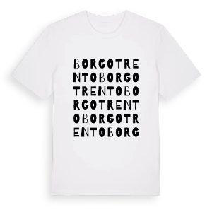 Borgo Trento ordlek t-shirt – ekologisk bomull t-shirt från Pinshirt