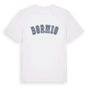 Bormio college t-shirt – ekologisk bomull t-shirt från Pinshirt