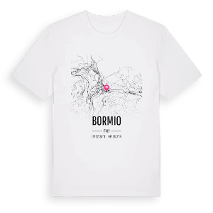 Bormio karta t-shirt – ekologisk bomull t-shirt från Pinshirt