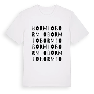 Bormio ordlek t-shirt – ekologisk bomull t-shirt från Pinshirt
