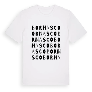 Bornasco ordlek t-shirt – ekologisk bomull t-shirt från Pinshirt