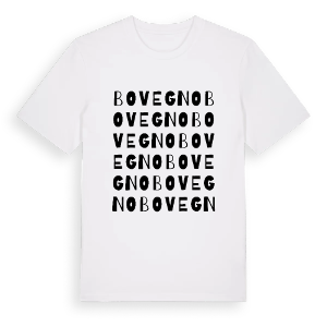 Bovegno ordlek t-shirt – ekologisk bomull t-shirt från Pinshirt
