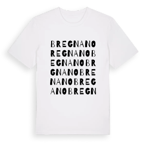 Bregnano ordlek t-shirt – ekologisk bomull t-shirt från Pinshirt