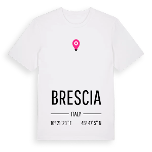 Brescia karta t-shirt – ekologisk bomull t-shirt från Pinshirt