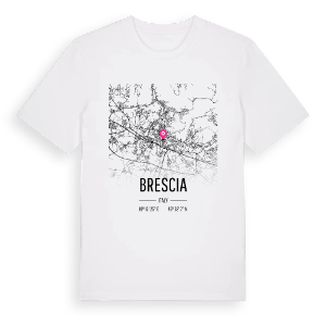 Brescia karta t-shirt – ekologisk bomull t-shirt från Pinshirt