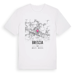 Brescia karta t-shirt – ekologisk bomull t-shirt från Pinshirt