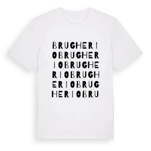 Brugherio ordlek t-shirt – ekologisk bomull t-shirt från Pinshirt