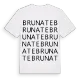 Brunate ordlek t-shirt