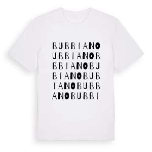 Bubbiano ordlek t-shirt – ekologisk bomull t-shirt från Pinshirt
