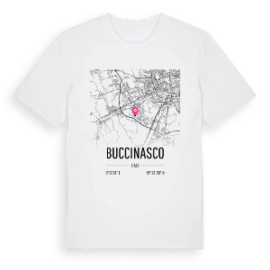 Buccinasco karta t-shirt – ekologisk bomull t-shirt från Pinshirt