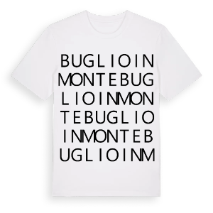 Buglio in Monte ordlek t-shirt – ekologisk bomull t-shirt från Pinshirt