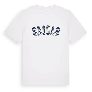 Caiolo college t-shirt – ekologisk bomull t-shirt från Pinshirt