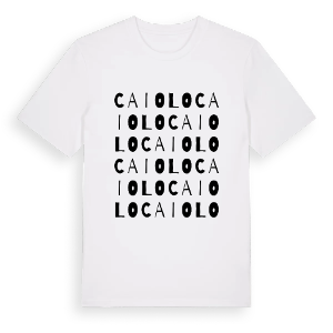 Caiolo ordlek t-shirt – ekologisk bomull t-shirt från Pinshirt